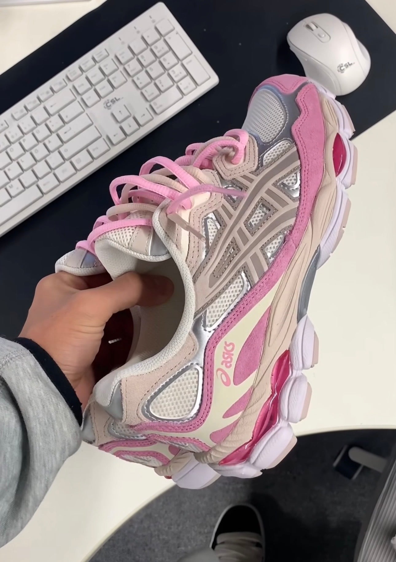 Asics Gel NYC White Pink