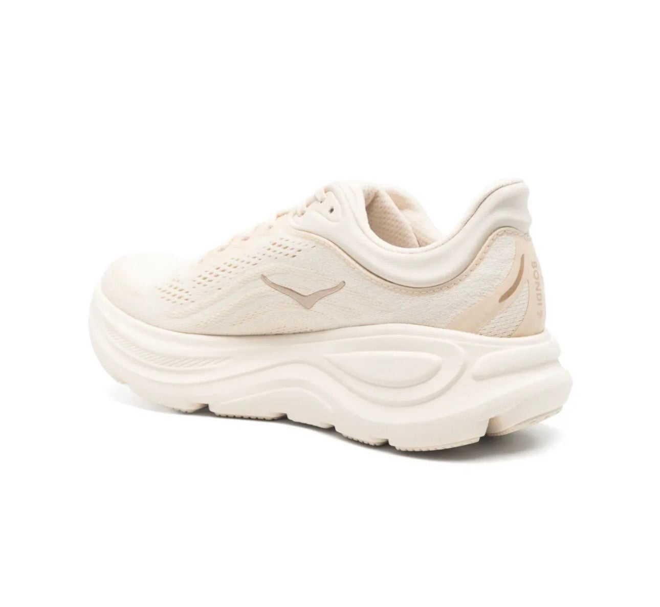 Hoka Bondi 9 Light Cream - high-performance athletic footwear with advanced cushioning