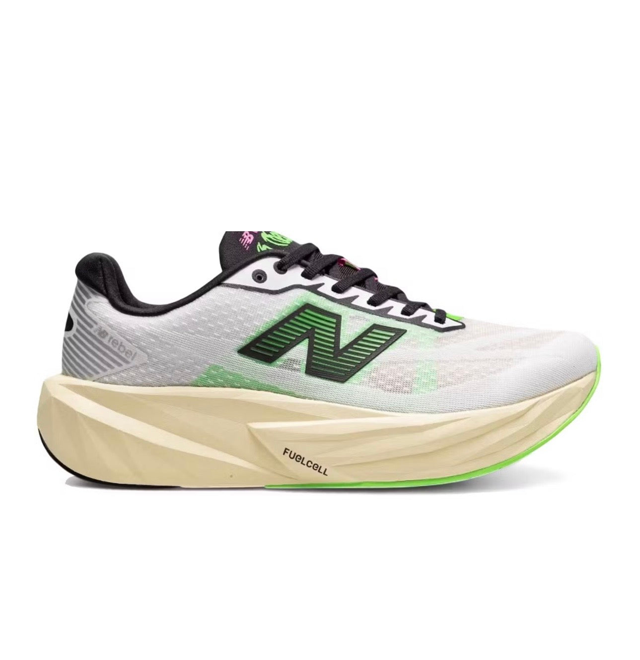 New Balance FuelCell White Green - high-performance athletic footwear in White with advanced cushioning
