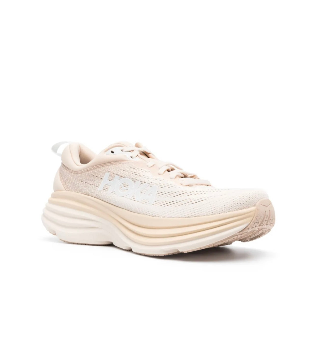 HOKA Bondi 8 Peach - high-performance athletic footwear with advanced cushioning