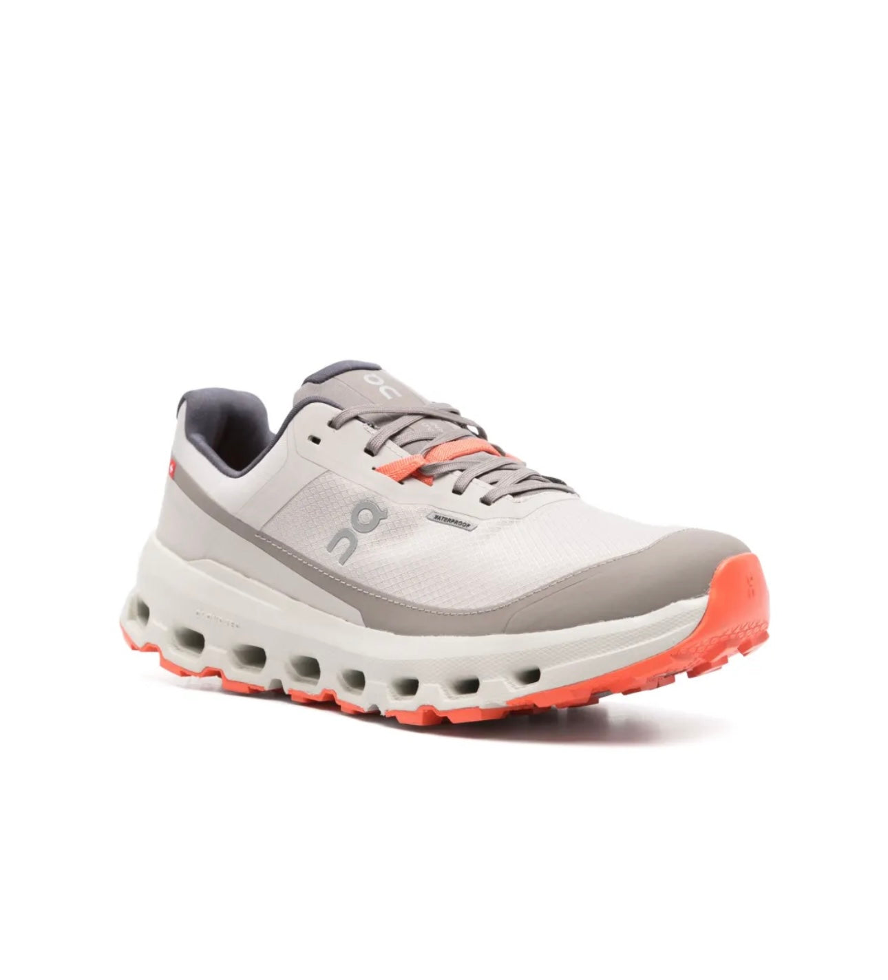 On Cloud White Gray Orange - high-performance athletic footwear in White with advanced cushioning