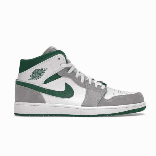 Air Jordan 1 Mid Grey Green - high-performance athletic footwear in Green with advanced cushioning