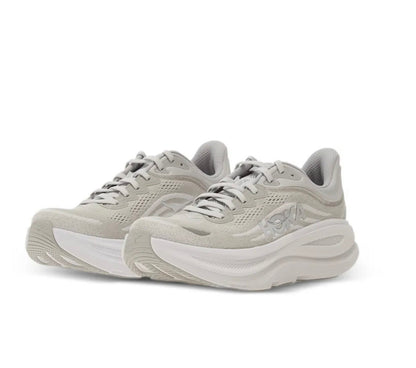 Hoka Bondi 9 Light Grey - high-performance athletic footwear in Grey with advanced cushioning