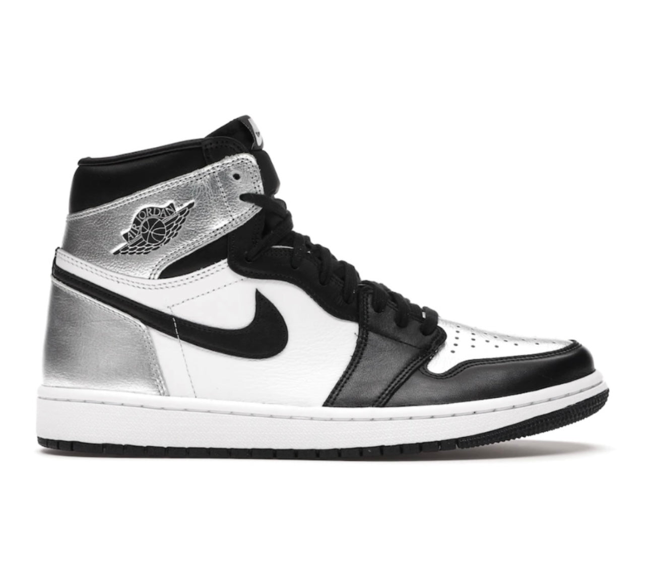 Air Jordan 1 Retro High Silver Toe (W) - high-performance athletic footwear in Silver with advanced cushioning
