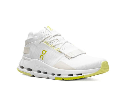 On Cloudnova White Yellow - high-performance athletic footwear in White with advanced cushioning