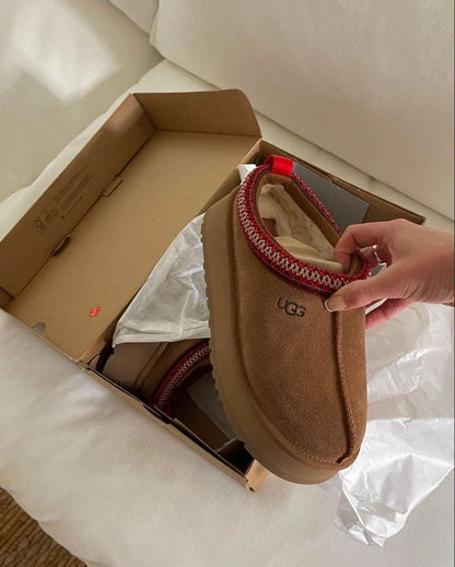 Ugg Tazz Platform Slippers brown red - high-performance athletic footwear in Red with advanced cushioning