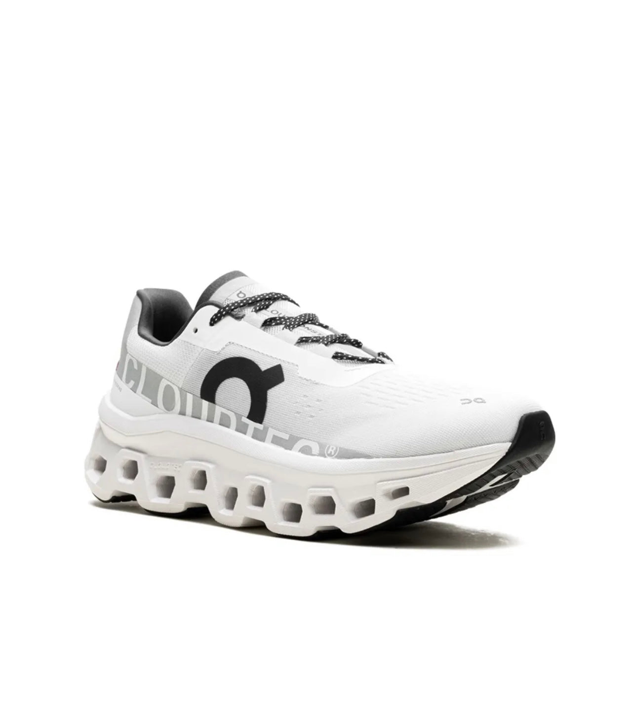 On Cloud White Black Gray - high-performance athletic footwear in Black with advanced cushioning