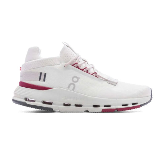 On Cloudnova White Pink - high-performance athletic footwear in White with advanced cushioning