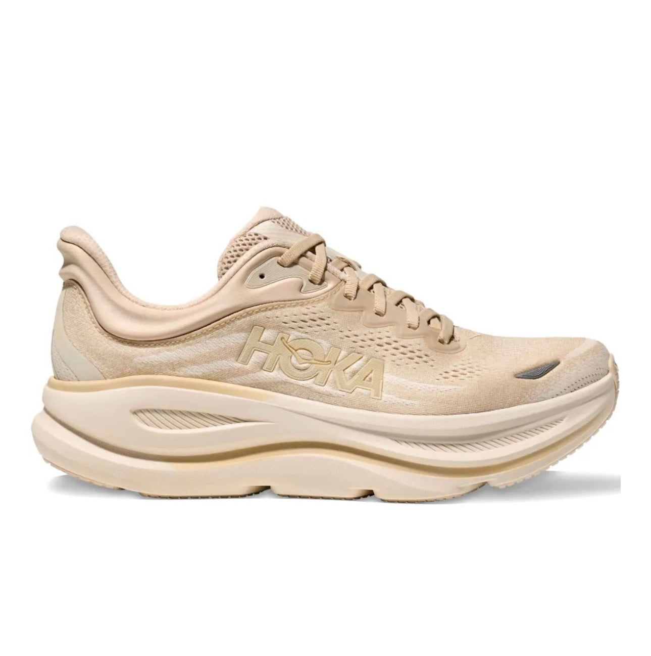 Hoka Bondi 9 Cream - high-performance athletic footwear with advanced cushioning