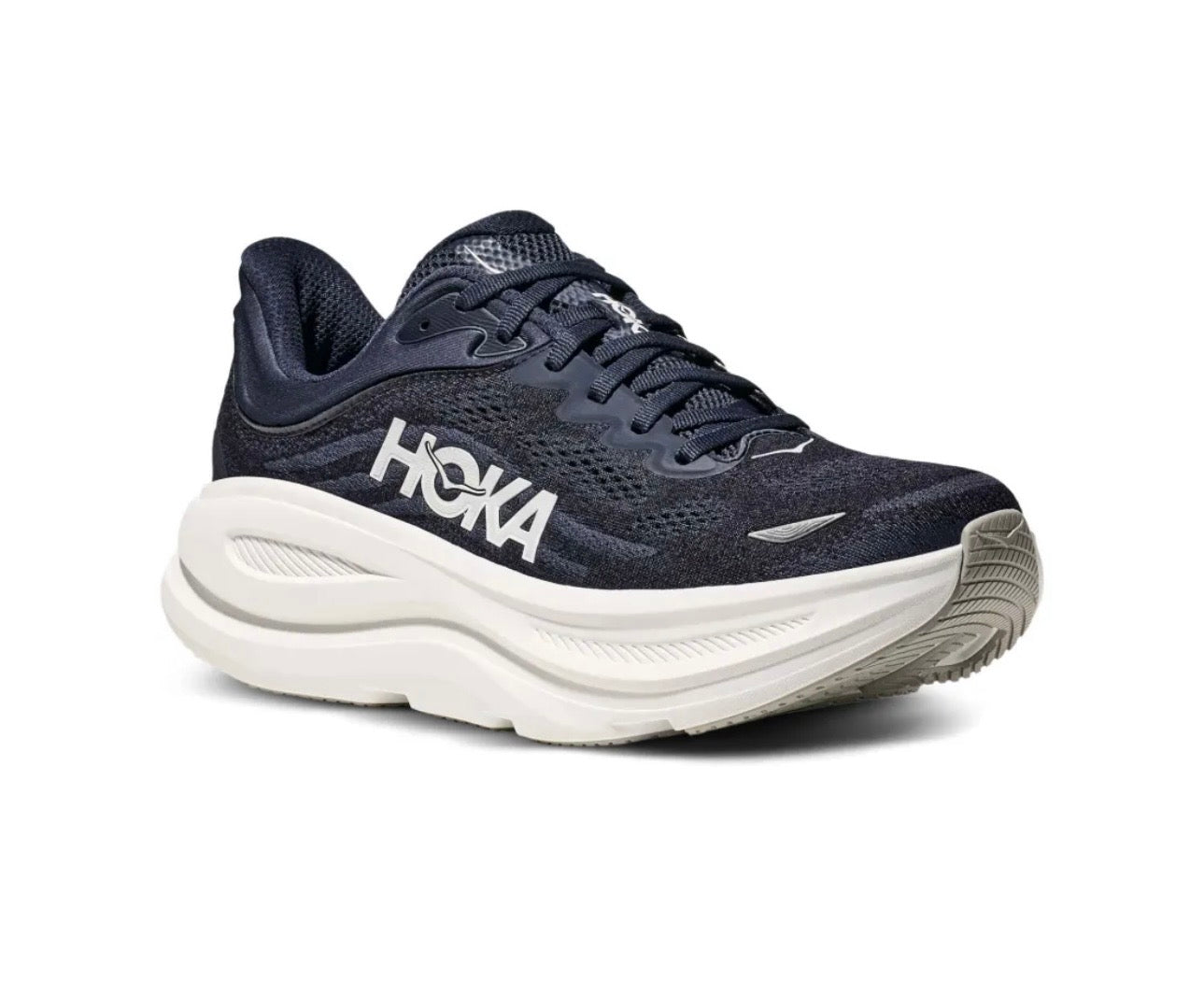 Hoka Bondi 9 Dark Blue - high-performance athletic footwear in Blue with advanced cushioning