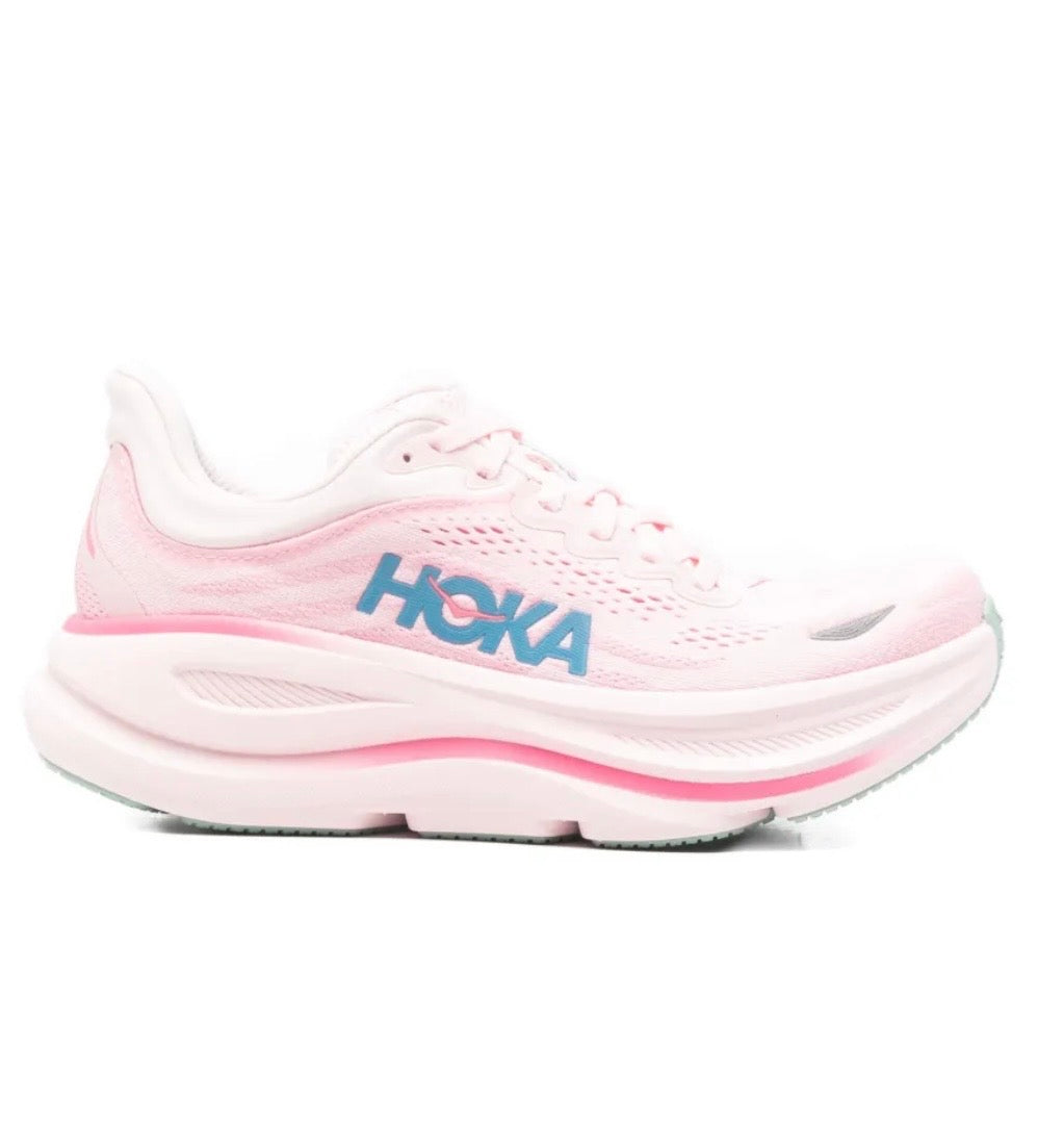 Hoka Bondi 9 Pink Blue - high-performance athletic footwear in Blue with advanced cushioning